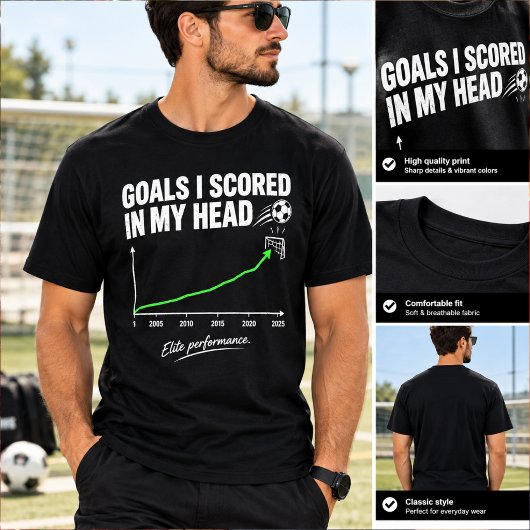 Grappige Voetbal Graphic T-shirt