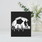 Grappige Voetbal Hartslag Voetballer (Staand voorkant)