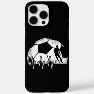 Grappige Voetbal Hartslag Voetballer iPhone 16 Pro Max Hoesje
