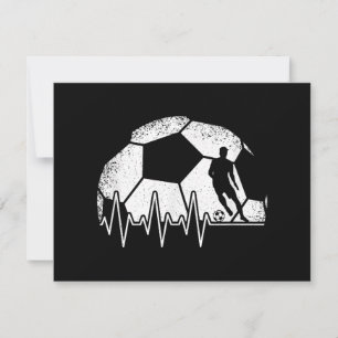 Grappige Voetbal Hartslag Voetballer Save The Date