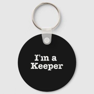 Grappige Voetbal Ik Ben Een Keeper Vintage Vervuil Sleutelhanger