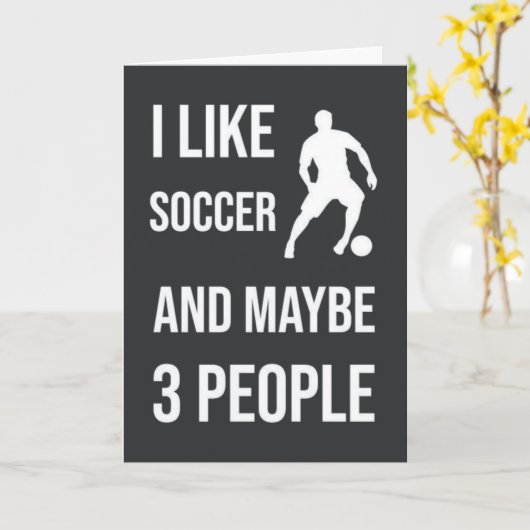 Grappige Voetbal Kaarten Humor Speler Team Cool Sp (Gele Bloem)