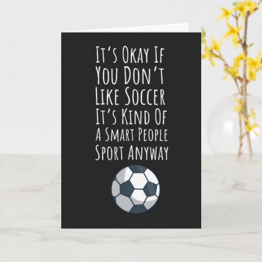 Grappige Voetbal Kaarten Sport Team Kinderen Schat (Gele Bloem)