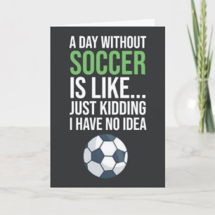 Grappige Voetbal Kaarten Vrouwen Team Speler Humor