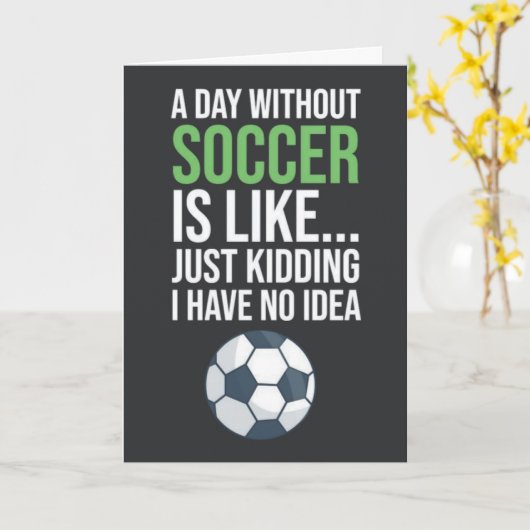 Grappige Voetbal Kaarten Vrouwen Team Speler Humor (Gele Bloem)