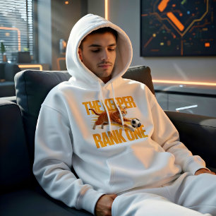 Grappige Voetbal Kat - Cute Cadeau voor Sportliefh Hoodie