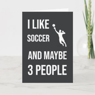 Grappige Voetbal Keeper Kaarten Speler Humor Sport