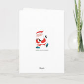 Grappige voetbal kerst vakantie kaarten (Achterkant)