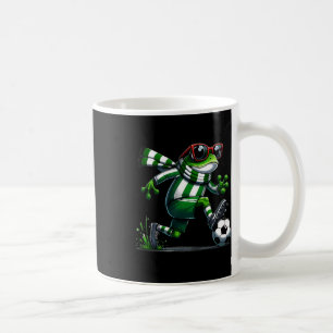 Grappige Voetbal Kikker Dier Graphic Kikker Spelen Koffiemok