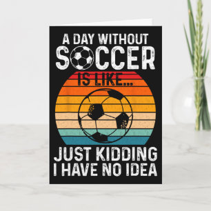 Grappige Voetbal Kunst Jongens Mannen Vrouwen Spor Kaart