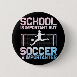 Grappige Voetbal Kunst voor Jongens Meisjes Mannen Ronde Button 5,7 Cm