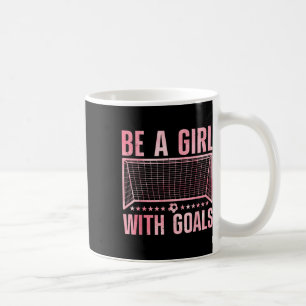 Grappige Voetbal Kunst Voor Vrouwen Meisjes Voetba Koffiemok