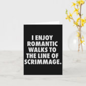 Grappige Voetbal Lineman Voor Mannen Aanvallend  Kaart (Gele Bloem)