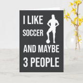 Grappige Voetbal Meisjes Kaarten Speler Sport Humo (Gele Bloem)