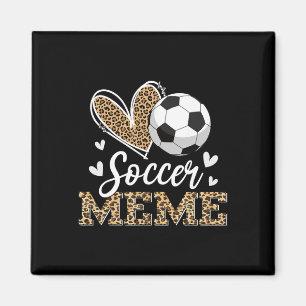 Grappige Voetbal Meme Luipaard Meme Voetbalspeler Magneet