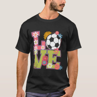 Grappige Voetbal Met Konijnenoren Pasen Dag Mannen T-shirt
