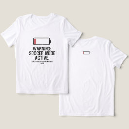 Grappige Voetbal Modus Actief Lage Batterij Noodli Tri-Blend Shirt