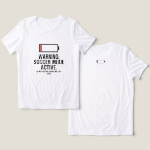 Grappige Voetbal Modus Actief Lage Batterij Noodli Tri-Blend Shirt