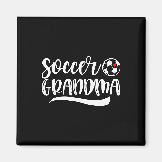 Grappige Voetbal Oma Voetbal Liefhebber Moederdag Magneet (Voorkant)