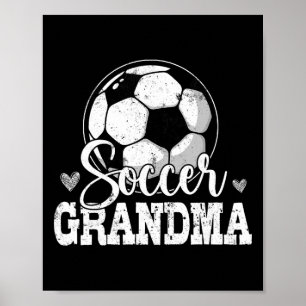 Grappige Voetbal Oma Voetbal Liefhebber  Poster