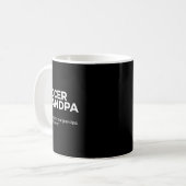 Grappige Voetbal Opa Definitie Koffiemok (Voorkant links)