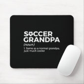 Grappige Voetbal Opa Definitie Muismat (Met muis)