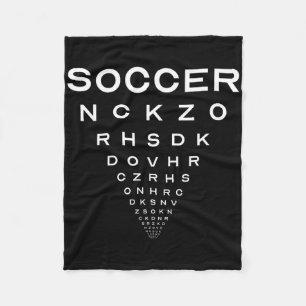 Grappige Voetbal Opticiens Bord Grap Fleece Deken
