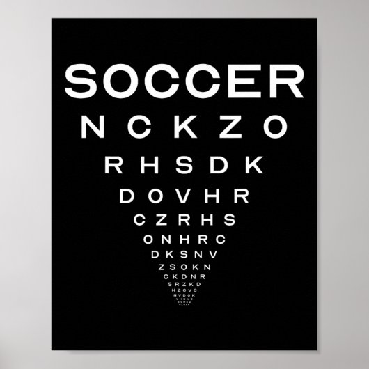 Grappige Voetbal Opticiens Bord Grap Poster (Voorkant)