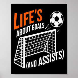 Grappige Voetbal Quote Levensdoelen Ists Motivatie Poster