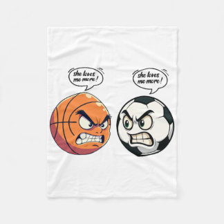 Grappige Voetbal Schets Meisje Vrouw Dochter Zij H Fleece Deken