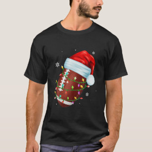 Grappige Voetbal Sneeuwman Kerstboom Pyjama T-shirt