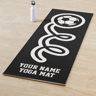 Grappige voetbal sporten gepersonaliseerde aangepa yogamat