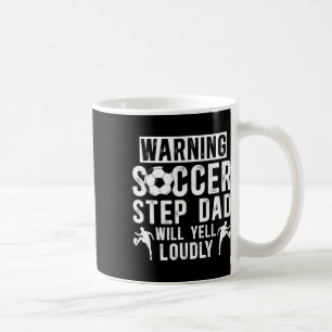 Grappige Voetbal Stiefvader Van Een Voetbalspeler  Koffiemok