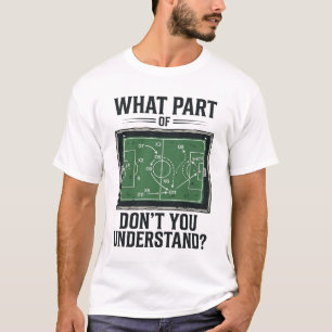 Grappige Voetbal Tactiek Coach Vintage Shirt Ontwe