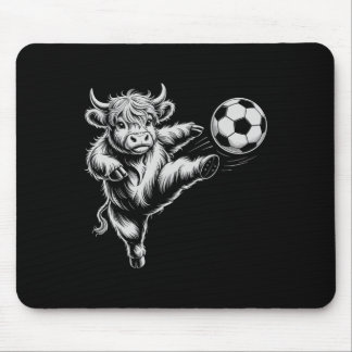 Grappige Voetbal Vaars Gewoon Meisje Dat van Koeie Muismat