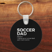 Grappige Voetbal Vader Definitie  Sleutelhanger (Voorkant)
