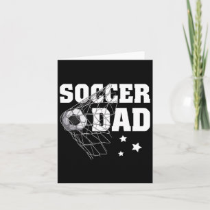 Grappige Voetbal Vader Papa Voetbal Sport Liefhebb Kaart