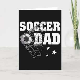 Grappige Voetbal Vader Papa Voetbal Sport Liefhebb Kaart