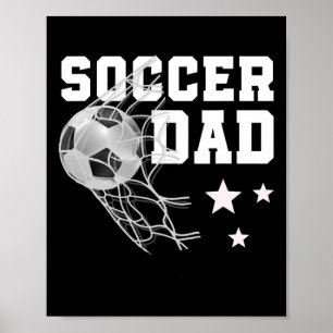 Grappige Voetbal Vader Papa Voetbal Sport Liefhebb Poster