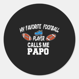 Grappige Voetbal Vader Trots Pa Fan Srts Familie  Ronde Sticker