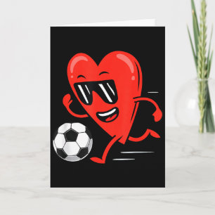 Grappige Voetbal Valentijnsdag Hart Jongens Heren Kaart