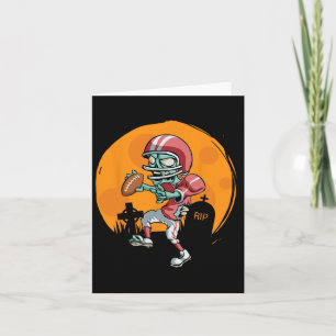 Grappige Voetbal Zombie Speler Halloween Voetbal S Kaart