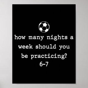 Grappige Voetbalcoach 67 Voetbalspeler 6 7 Gen Z V Poster