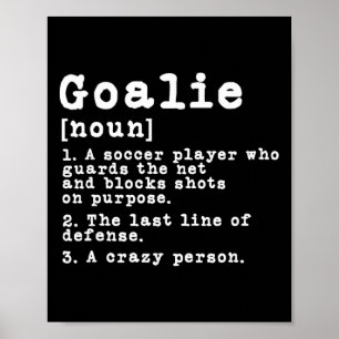 Grappige Voetbaldoelman Doelman Definitie  Poster