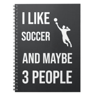 Grappige Voetbaldoelman Notitieboek