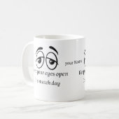 Grappige Voetbalfan Gepersonaliseerde Mok (Voorkant links)