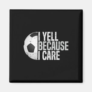 Grappige Voetbalfan Humor Ik Schreeuw Omdat Ik Voe Magneet