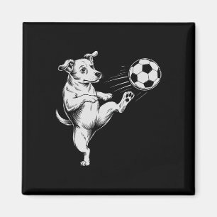 Grappige Voetbalhond Superstar Kinderen Winnen Clu Magneet