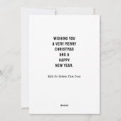 Grappige voetbalkerst feestdagenkaart (Achterkant)