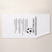Grappige voetballer Humor Badhanddoek (Badhanddoek)